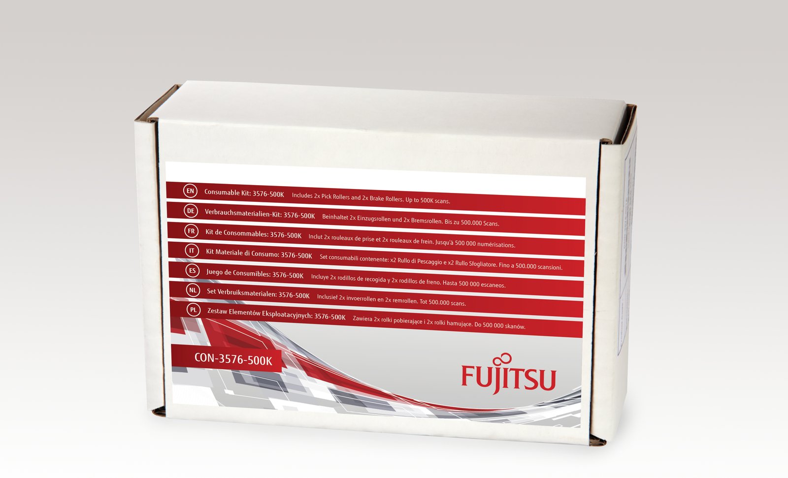 Fujitsu Consumable Kit: 3576-500K - Scanner - Verbrauchsmaterialienkit