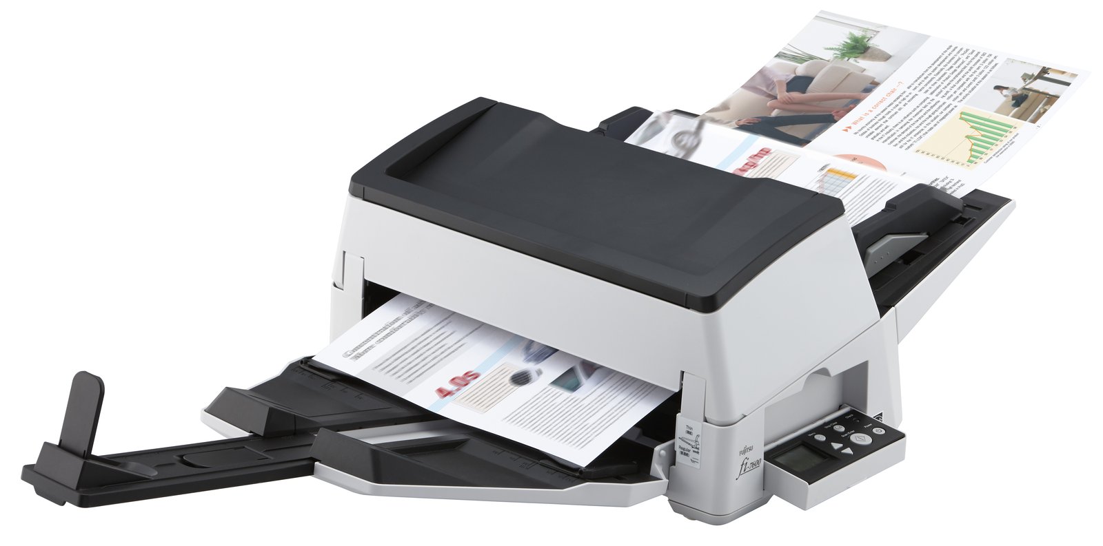 Fujitsu fi-7600 - Dokumentenscanner - Dual CCD - Duplex - 304.8 x 431.8 mm - 600 dpi x 600 dpi - bis zu 100 Seiten/Min.