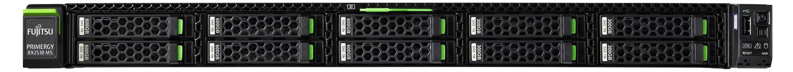 Fujitsu PRIMERGY RX2530 M5 - Server - 1U - zweiweg - 1 x Xeon Gold 5217 - RAM 16 GB - SATA - Hot-Swap 6.4 cm (2.5)