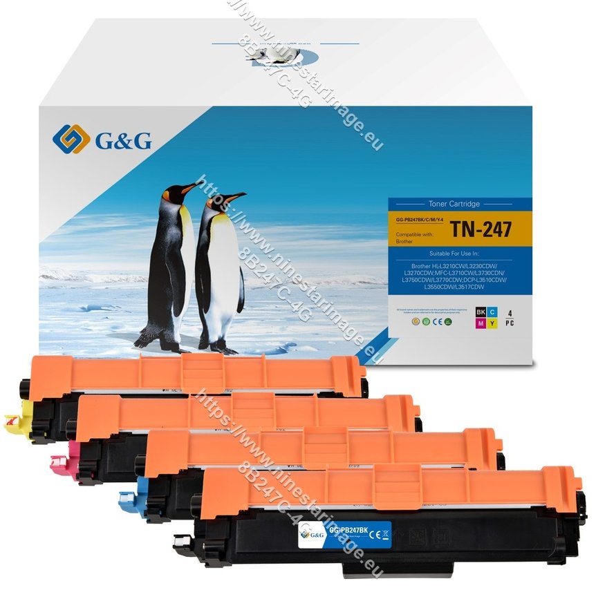 G&G | Ninestar G&G 1TTN247 - Schwarz - Cyan - Magenta - Gelb - 4 Stück(e)
