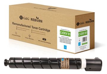 G&G | Ninestar Reborn-Toner kompatibel mit Canon C-EXV 51 0482C002 C - Kompatibel - Tonereinheit von LumaTech