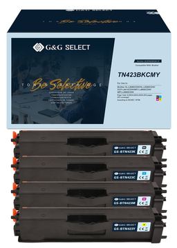 G&G | Ninestar Select Toner 4er Set kompatibel mit Brother TN-423CMYK - Kompatibel - Tonereinheit von LumaTech