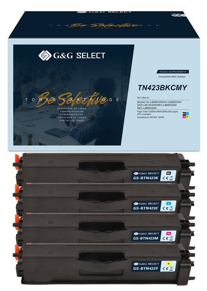 G&G | Ninestar Select Toner 4er Set kompatibel mit Brother TN-423CMYK - Kompatibel - Tonereinheit