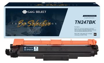 G&G | Ninestar Select Toner kompatibel mit Brother TN-247BK - Kompatibel - Tonereinheit von LumaTech