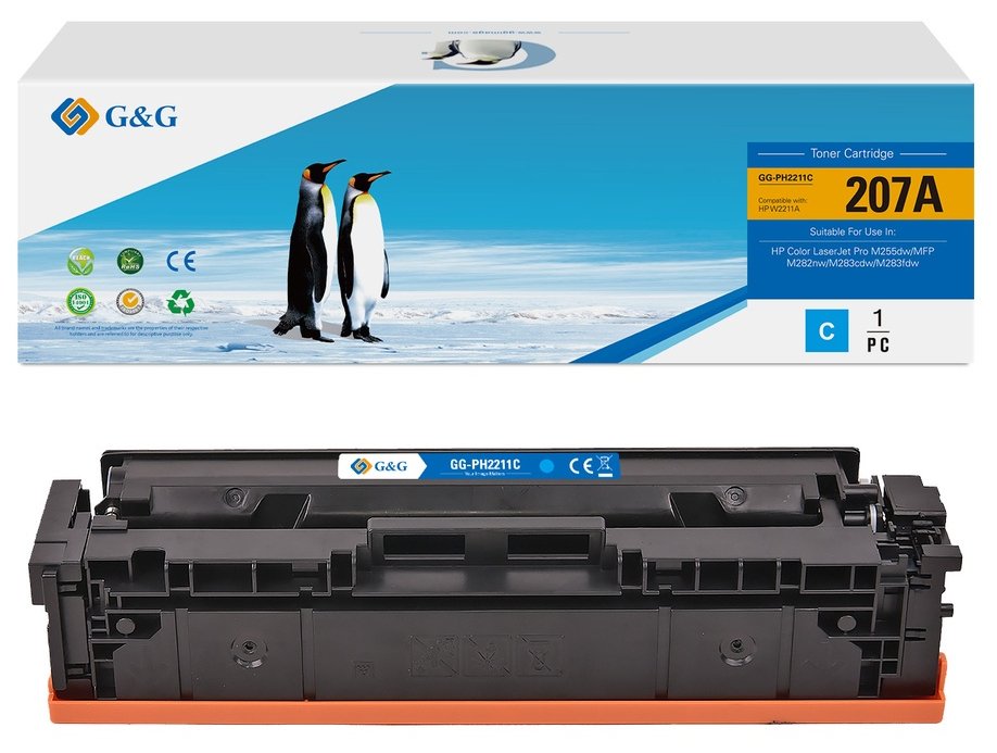 G&G | Ninestar Toner kompatibel mit HP 207A/W2211A - Kompatibel - Tonereinheit