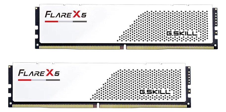 G.Skill F5-6000J3036F24GX2-FX5W, 48 GB, 2 x 24 GB, DDR5, 6000 MHz - G.Skill F5-6000J3036F24GX2-FX5W. Komponente für: PC