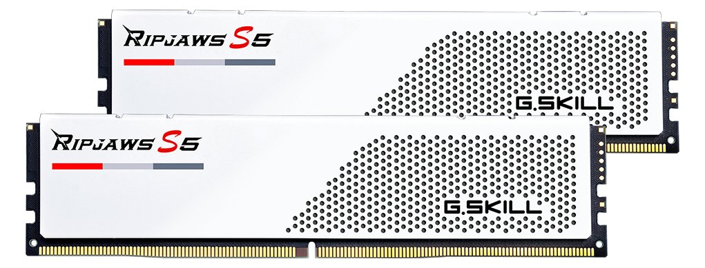 G.Skill Ripjaws S5 F5-6000J3036F48GX2-RS5W, 96 GB, 2 x 48 GB, DDR5, 6000 MHz - Komponente für: PC