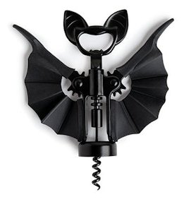 Ototo Design OT914 - Einfacher Korkenzieher - Schwarz - Metall - Silikon - 139,7 mm - 40,6 mm - 180,3 mm