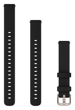 Garmin Ersatzarmband 14mm Silikon für Lily 2 black/cream gold von LumaTech