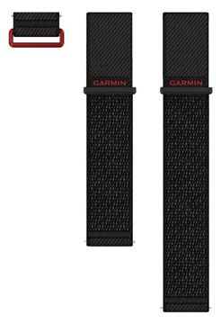 Garmin Ersatz-Armband Nylon Schwarz ComfortFit von LumaTech