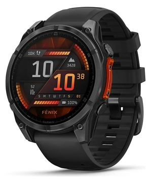 Garmin Fenix 8 - 47 mm - Slate Gray - Silikon - schwarz - Handgelenkgröße: 125-208 mm - Anzeige 3.556 cm (1.4) von LumaTech