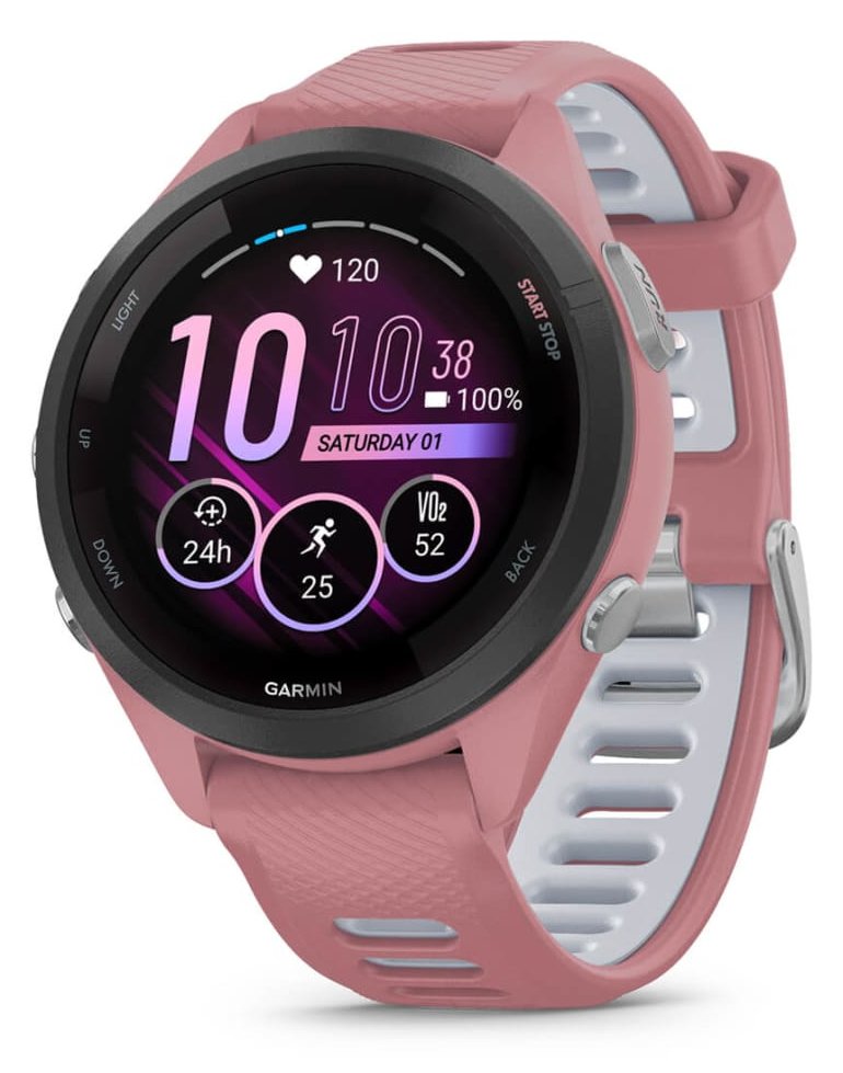 Garmin Forerunner 265S - 42 mm - Light Pink - intelligente Uhr mit Band - Handgelenkgröße: 115-178 mm - Anzeige 1.1