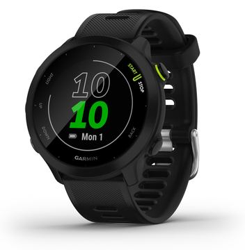 Garmin Forerunner 55 - Schwarz - Sportuhr mit Band - Silikon - schwarz - Anzeige 2.63 cm (1.04) von LumaTech
