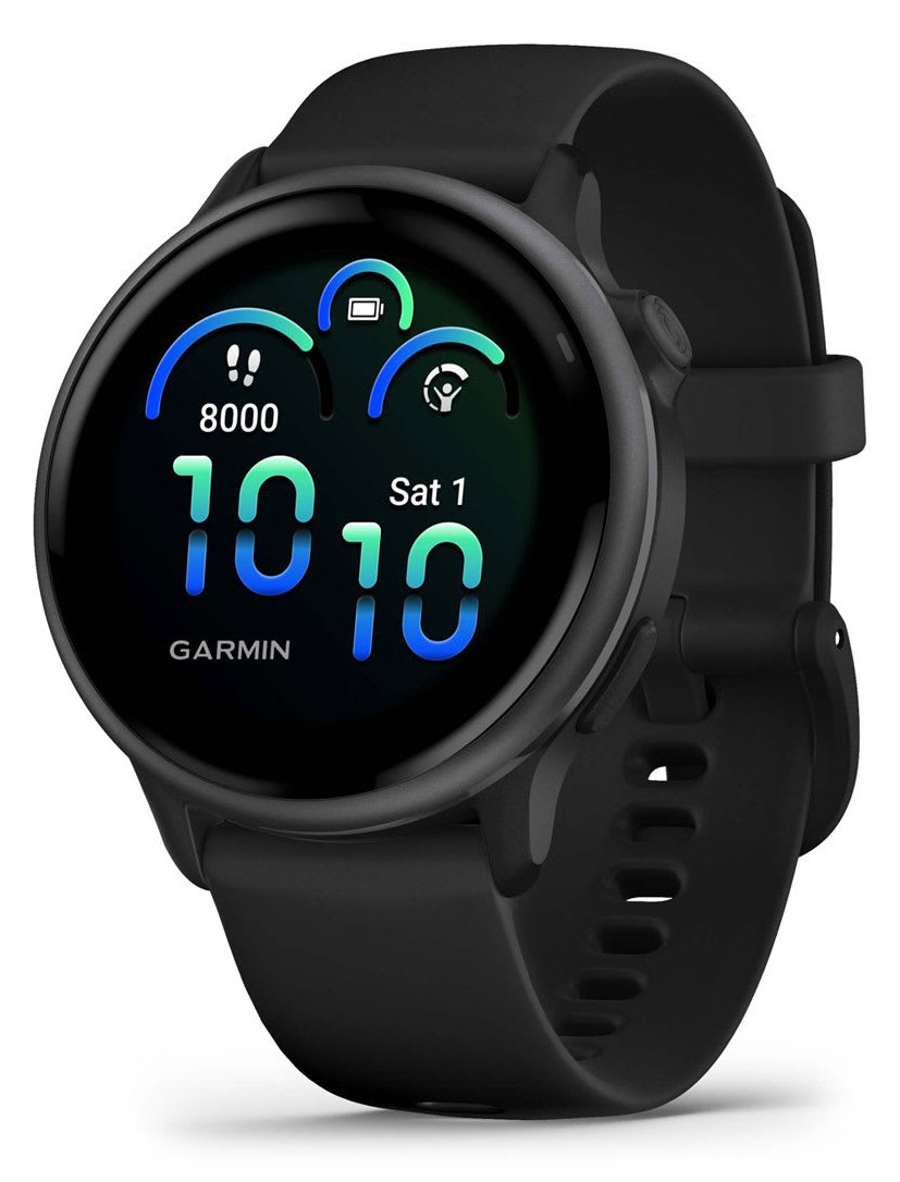 Garmin vívoactive 6 - 42 mm - Schiefer - Silikon - schwarz - Handgelenkgröße: 125-190 mm - Anzeige 3.04 cm (1.2)