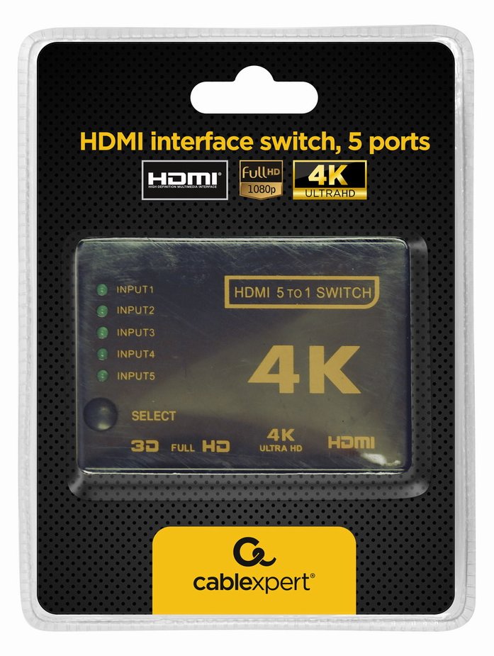 Gembird Cablexpert DSW-HDMI-53 - Video/Audio-Schalter