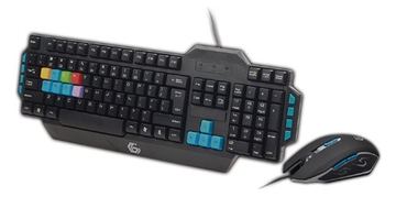Gembird KBS-UMG-01 - Tastatur-und-Maus-Set - Gaming - TL: Deutsch, QWERTZ von LumaTech