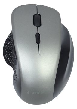 Gembird MUSW-6B-02-BG - Maus - ergonomisch - optisch - 6 Tasten - kabellos - 2.4 GHz - kabelloser Empfänger (USB) von LumaTech