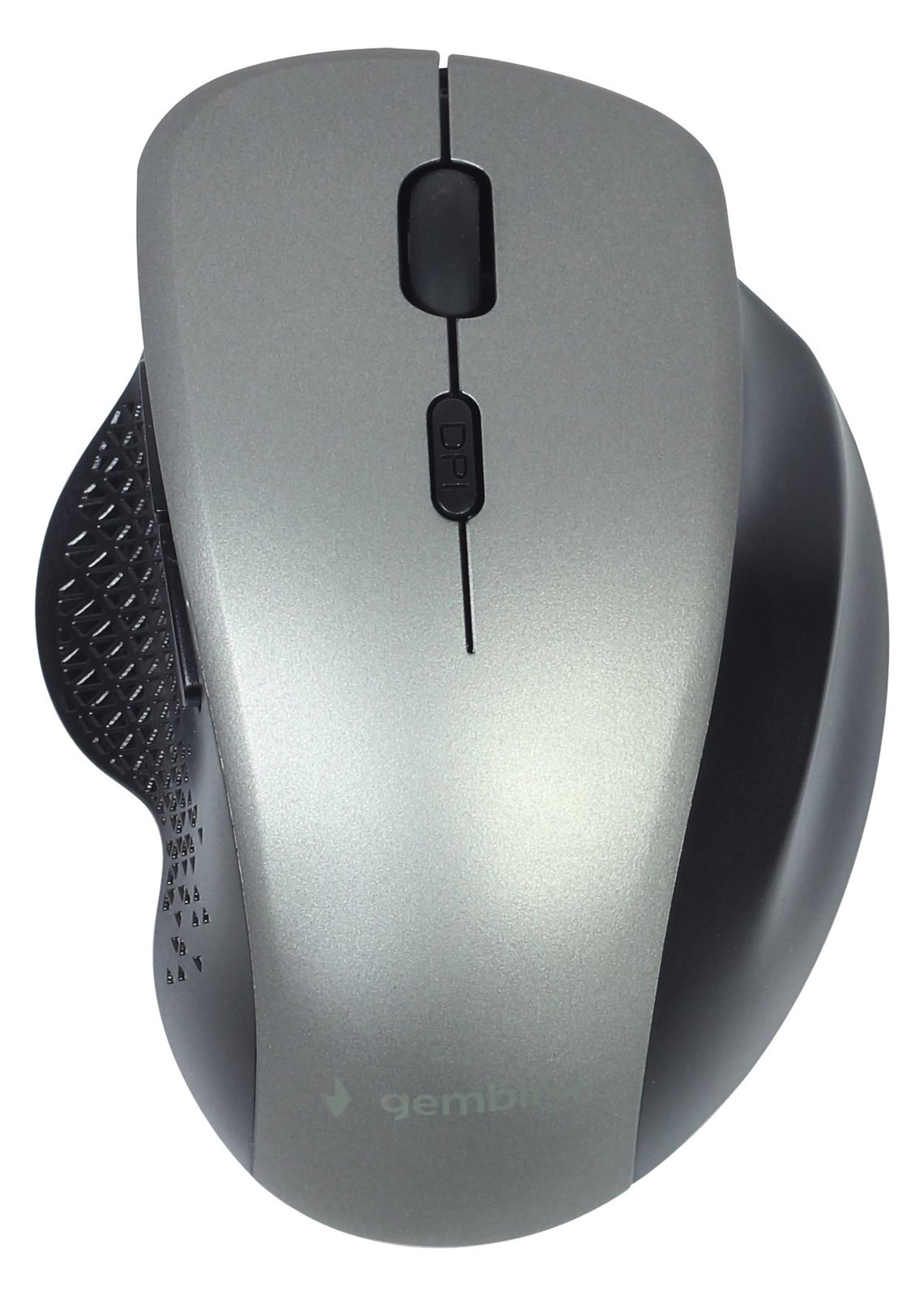 Gembird MUSW-6B-02-BG - Maus - ergonomisch - optisch - 6 Tasten - kabellos - 2.4 GHz - kabelloser Empfänger (USB)