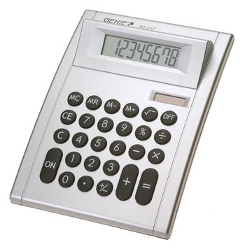 Genie 50 DC - Desktop - Display-Rechner - 8 Ziffern - 1 Zeilen - Batterie/Solar - Silber von LumaTech
