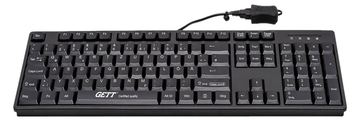 GETT CleanType Easy Basic TKL-105-GCQ-IP68-KGEH-BLACK-USB-CH - TL: Schweiz, QWERTZ von LumaTech
