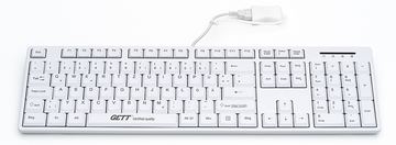 GETT CleanType Easy Basic TKL-105-GCQ-IP68-KGEH-WHITE-USB-DE - TL: Deutsch, QWERTZ von LumaTech