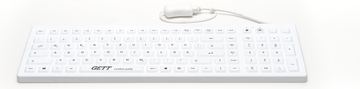 GETT CleanType Prime Pro+ TKG-110-GCQ-PR-KGEH-WHITE-IP68-MAG-BACKL-USB-DE - TL: Deutsch, QWERTZ von LumaTech