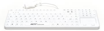 GETT CleanType Prime Touch+ TKG-109-GCQ-PR-TOUCH-KGEH-WHITE-IP68-MAG-BACKL-USB-CH - TL: Schweiz, QWERTZ von LumaTech