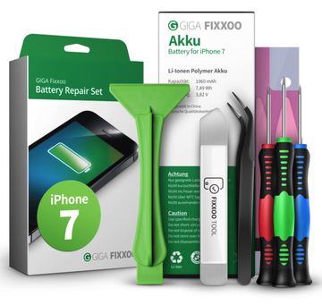 GIGA Fixxoo iPhone 7 Akku Komplettset von LumaTech