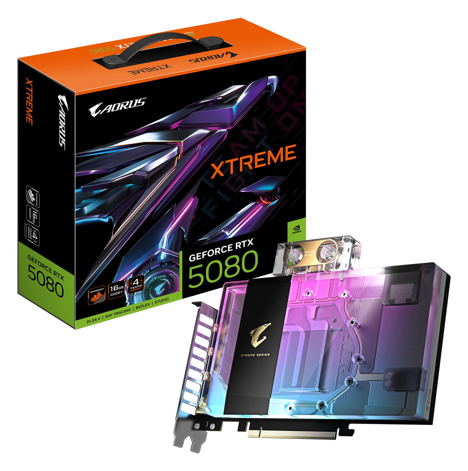 Gigabyte AORUS GeForce RTX 5080 XTREME WATERFORCE WB 16G