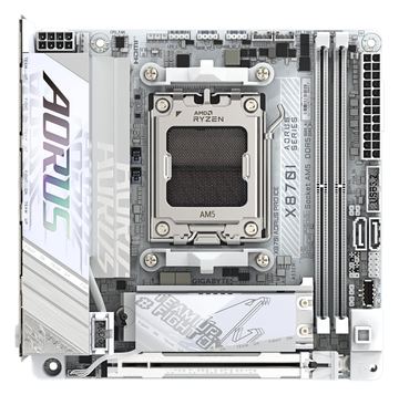 Gigabyte AORUS X870I PRO ICE - Motherboard - Mini-ITX - Socket AM5 - AMD X870 Chipsatz - USB4, USB-C 3.2 Gen2 von LumaTech