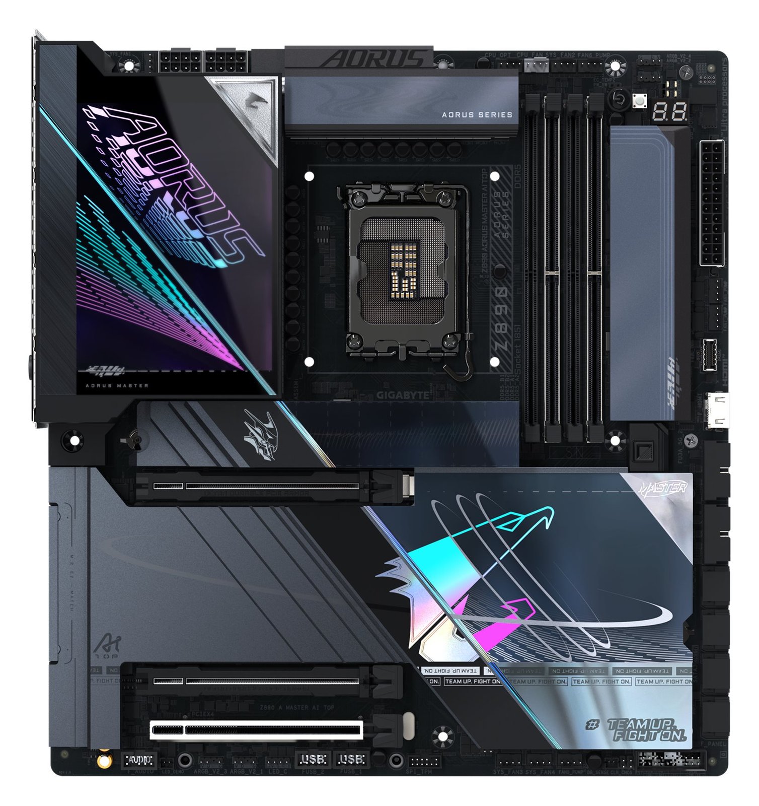 Gigabyte AORUS Z890 MASTER AI TOP - Motherboard - E-ATX - LGA1851-Sockel - Z890 Chipsatz - USB4, USB-C, USB 3.2 Gen 2