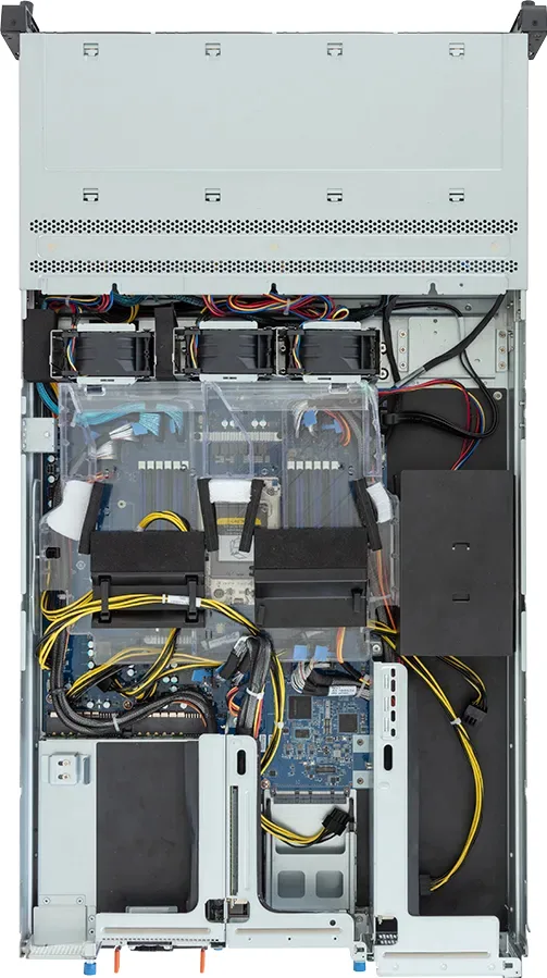 Gigabyte Barebone R243-EG0-AAL1 Rack Server 2U Single Sockel SP6 6NR243EG0DR000AAL1 - Rack Server - 2U, Ansicht 4