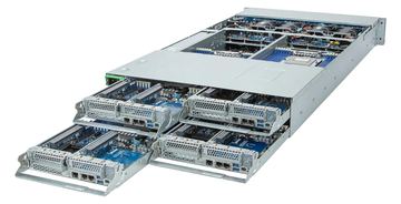 Gigabyte H273-Z80 (rev. AAW1) - 4 Knoten - Cluster - Rack-Montage - 2U - zweiweg - keine CPU - RAM 0 GB 6.4 cm (2.5) von LumaTech