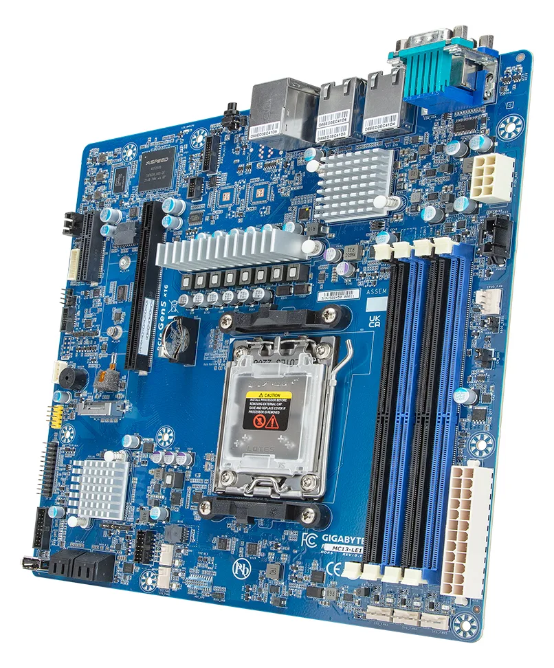 Gigabyte MC13-LE1 - 1.X - Motherboard - micro ATX - Socket AM5 - AMD B650E Chipsatz - USB 3.2 Gen 1 - (Packung mit 10), Ansicht 2