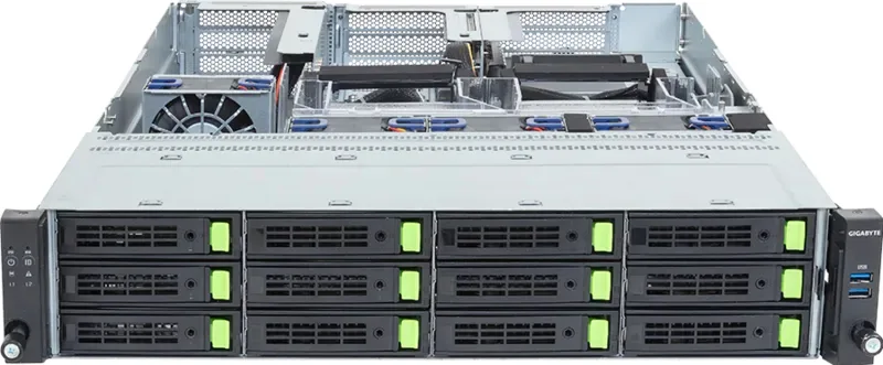 Gigabyte R263-ZG0 AMD EPYC 9005/9004 12x3.5/2.5 2x2700W - Server - Server - AMD EPYC, Ansicht 3