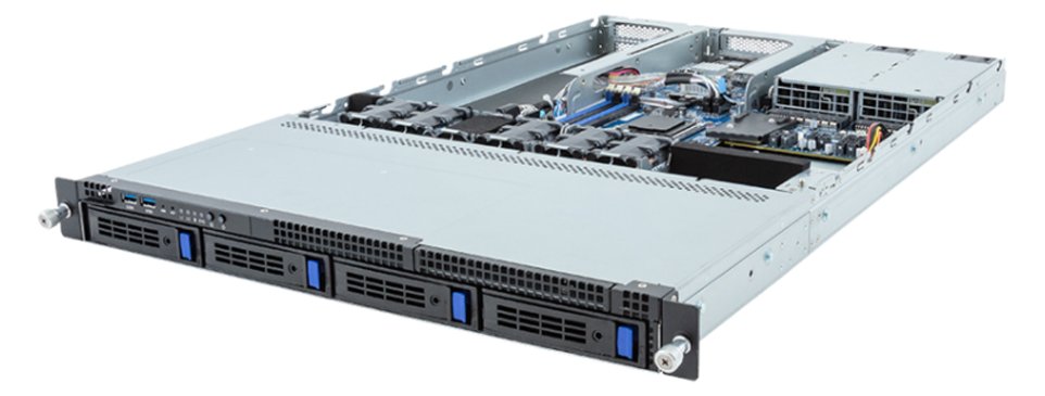 Gigabyte server R133-C13 rev. AAB1 1U Single Sockel AM5 R133-C13-AAB1 - Server - Serial ATA