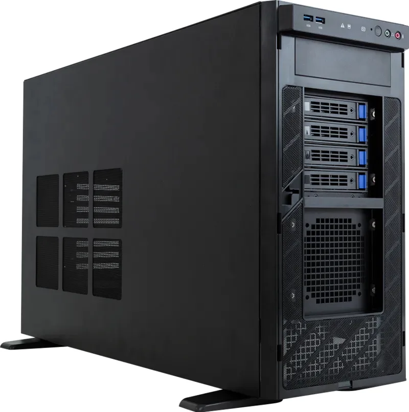 Gigabyte W773-W80 Rev. 3 Tower Server Single Sockel 4677 - Barebone - 1.024 MB, Ansicht 3