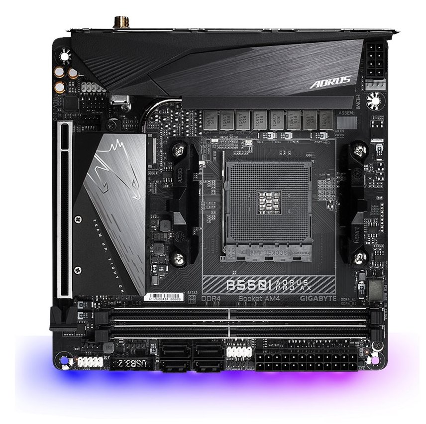 Gigabyte B550I AORUS PRO AX - 1.0 - Motherboard - Mini-ITX - Socket AM4 - AMD B550 Chipsatz