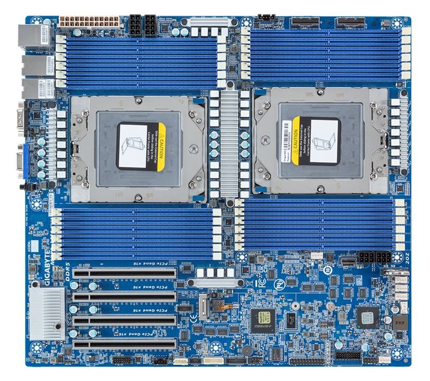 Gigabyte MZ73-LM1 - 1.X - Motherboard - E-ATX - LGA6096 Socket