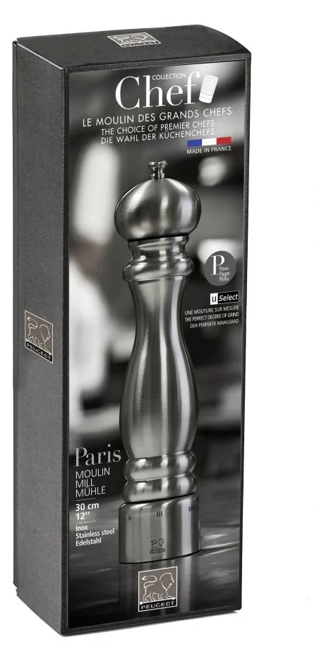 Peugeot Saveurs PARIS Chef Pfeffermühle uSelect 22 cm Edelstahl, Ansicht 2