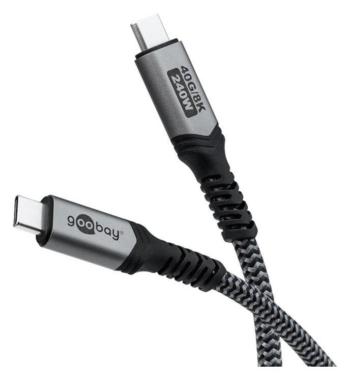 Goobay 74211 - USB 4.0 Kabel 40 Gbit/s 240 W 8K 60Hz - Kabel - Digital/Daten