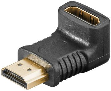 Goobay HDMI -Winkeladapter 270° vergoldet 8Ka60HZ - -Buchse Typ A> -Stecker von LumaTech