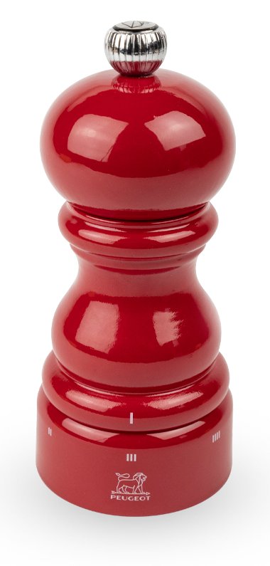 Peugeot Saveurs Paris Pfeffermühle 12cm uSelect rot lackiert Holz