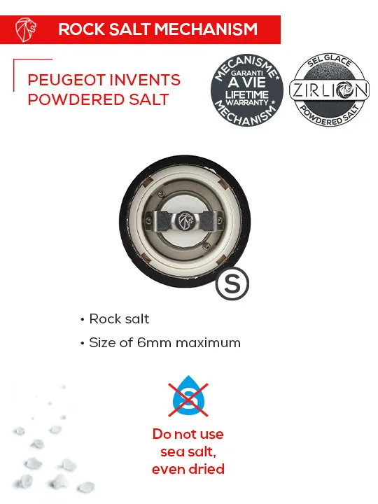 Peugeot Saveurs Paris Salzmühle 12 cm uSelect Z rot lackiert Holz, Ansicht 4