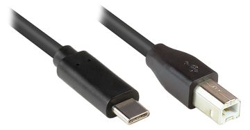 Good Connections 2510-CB005 - 0,5 m - USB C - USB B - USB 2.0 - 0,48 Gbit/s - Schwarz von LumaTech