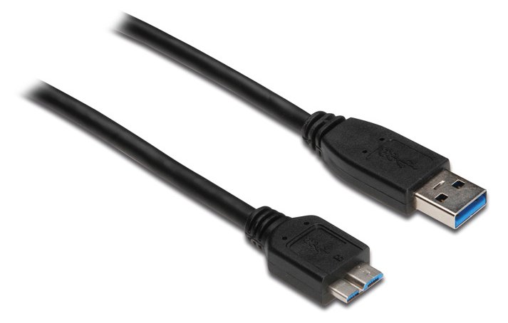 Good Connections Anschlusskabel USB 3.0 Stecker A an Stecker Micro B - schwarz - 3m