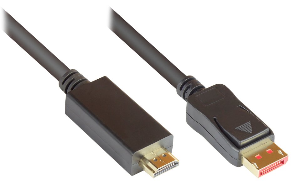 Good Connections DP14-HDMI5 - 5 m - DisplayPort - HDMI - Männlich - Männlich - Gold