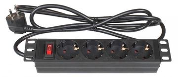 Good Connections GC-N0103 - Standard - 1U - Aluminium - Schwarz - 4 AC-Ausgänge - 1,8 m von LumaTech