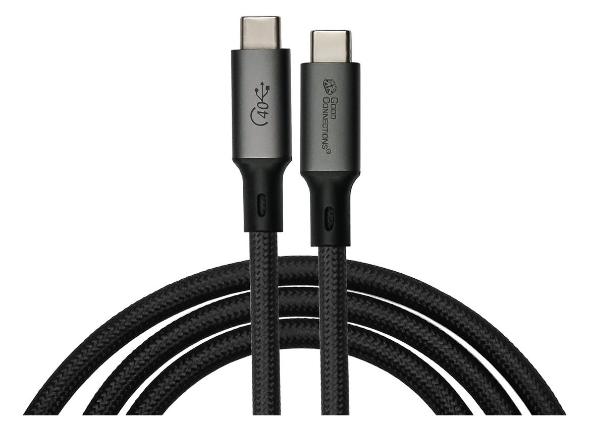 Good Connections Good Connection Magnet. USB 4.0 3x2 USB-C Spiralk. schw. 1m - Kabel - Digital/Daten