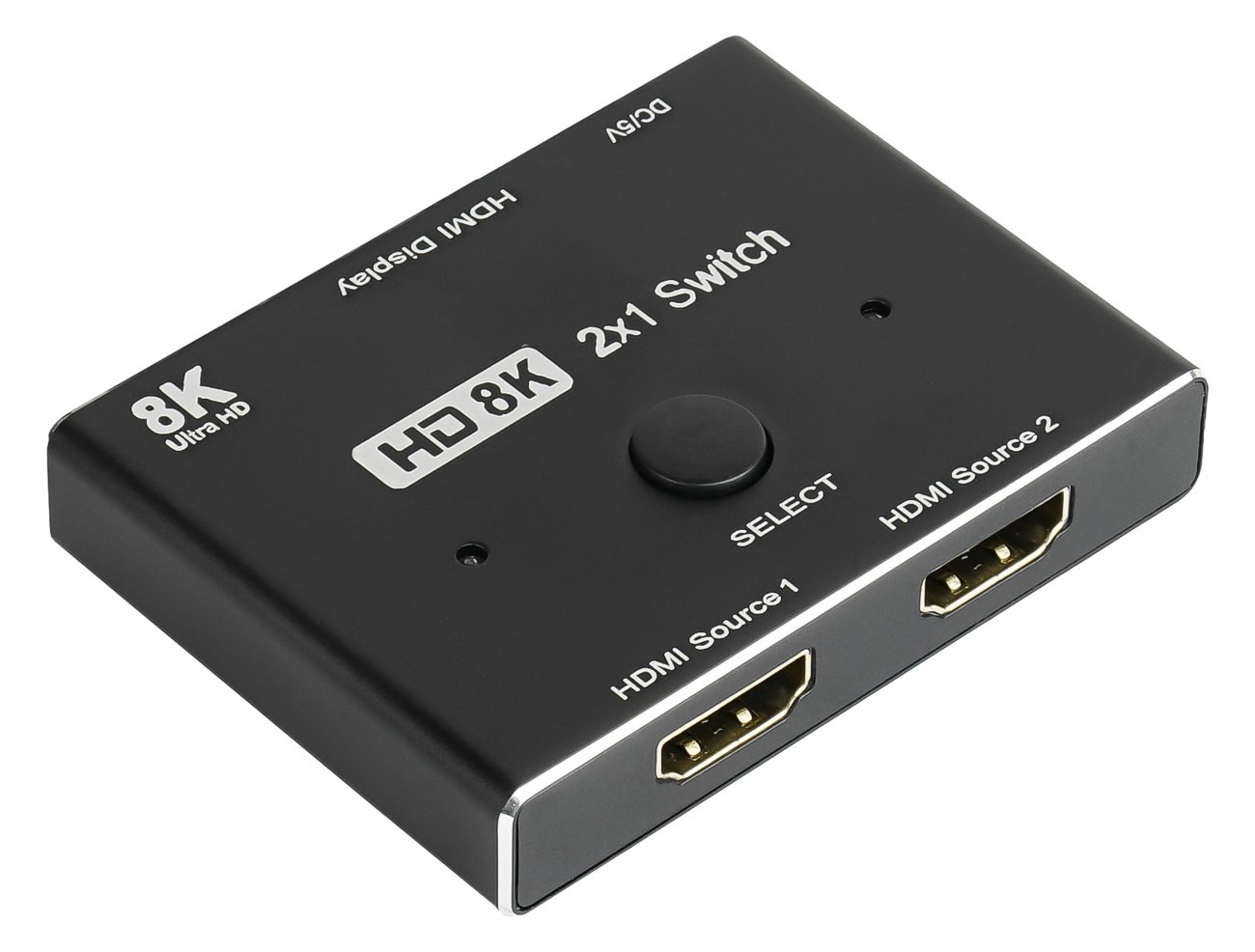 Good Connections HDMI Switcher - HDMI - Schwarz - Metall - 7680 x 4320 - Daten - Gold